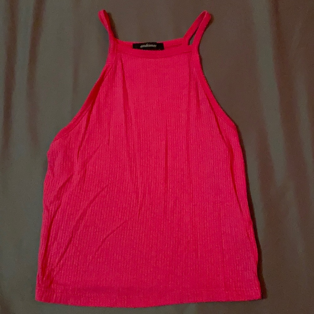Hot Pink crop top. Size small